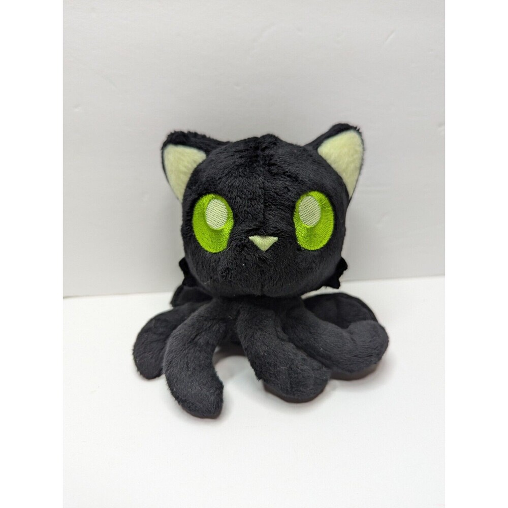 Tentacle Kitty Moonlight Little One Plush 2019 HTF Rare Glow Black Cat Green Eye